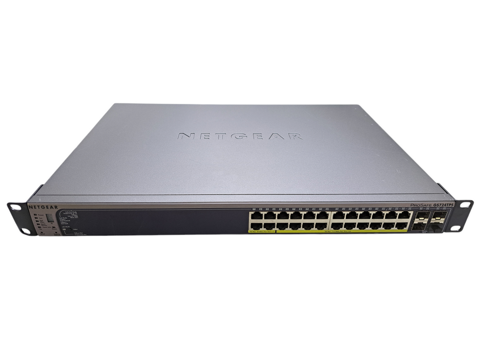 Netgear ProSafe GS724TPS | 24-Port Gigabit PoE Stackable Managed Switch