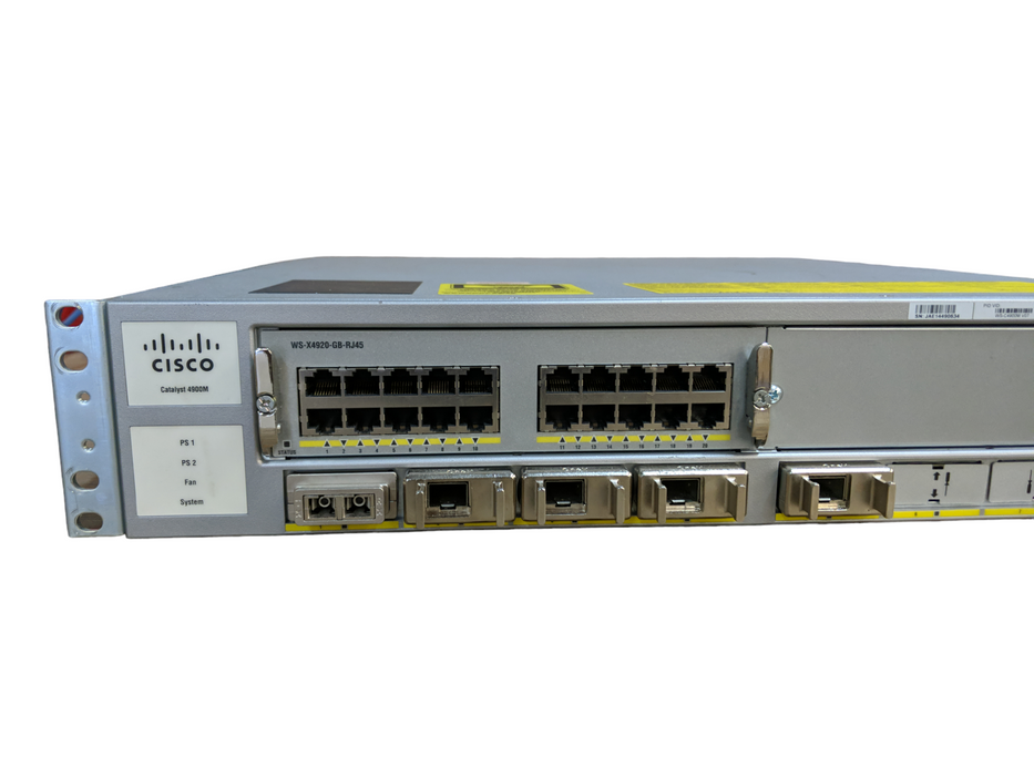 Cisco Catalyt 4900M with WS-X4920-P-RJ45 & CVR-X2-SFP10g v02 modules