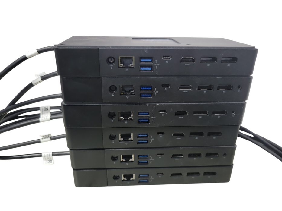 Lot of 6x Dell WD19/WD19S Docking Stations with Power Adapters, READ _