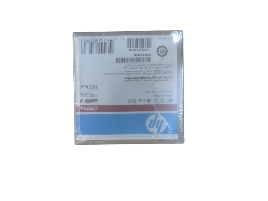 HP LTO3 Ultrium RW 800GB Data Cartridge | C7973A Q