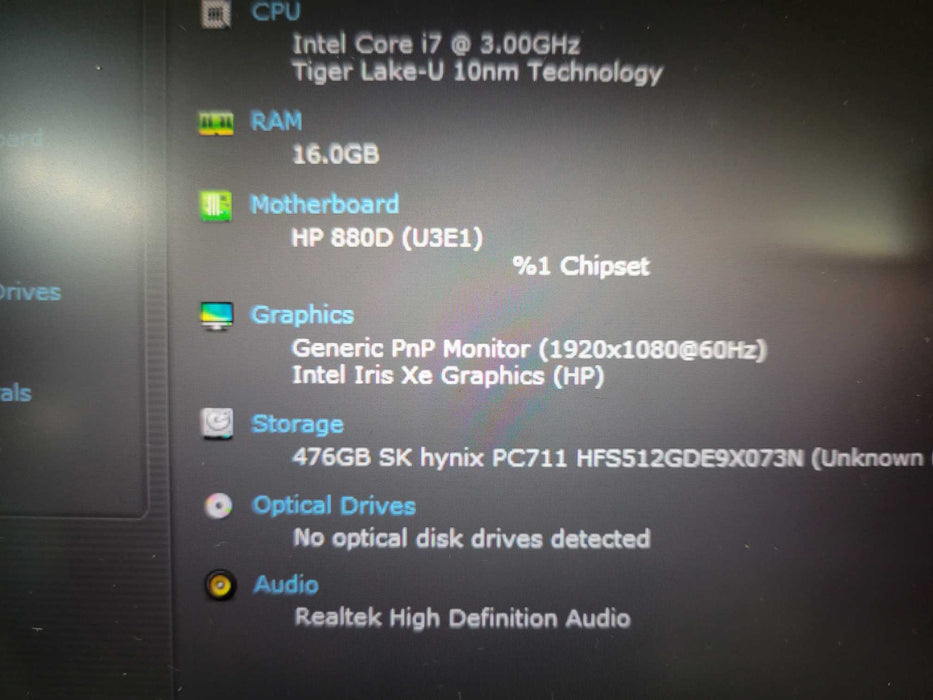 HP EliteBook 840 G8 Core i7-1185G7 3.00GHz 16GB RAM 512GB SSD  Q_ Lap200