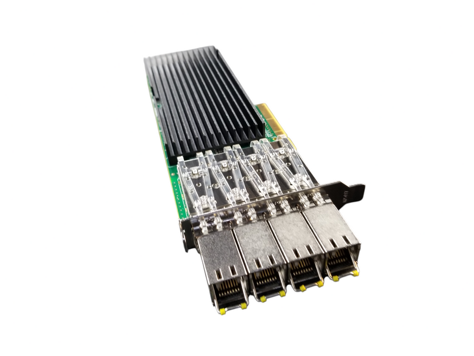 Silicom 10Gb 4-Port w/SFPs Network Server Adapter Card PE310G4SPI9LB-XR-FE