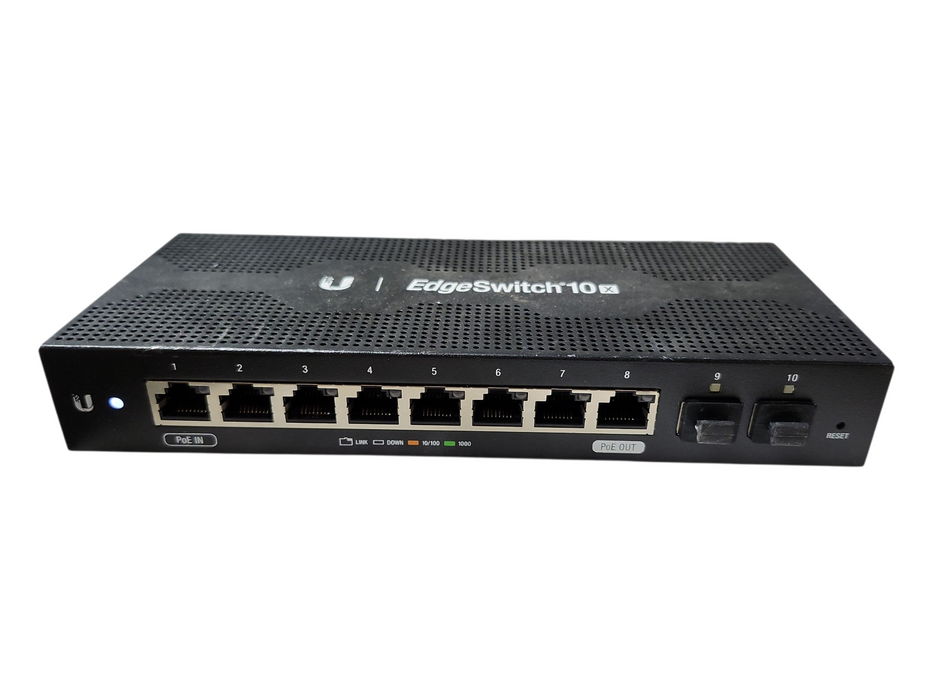 Ubiquiti EdgeSwitch 10X ES-10X 8 Gigabit Port Switch with 2 SFP Ports
