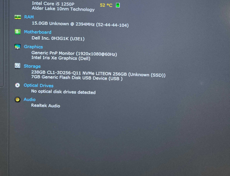 Dell Latitude 7430 Core i5-1250P@1.7GHz 16GB RAM 256GB SSD Q Lap200