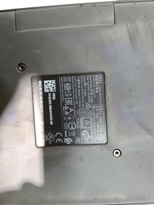 Lot 4x Dell TB16 K16A Thunderbolt Docking Station USB-C