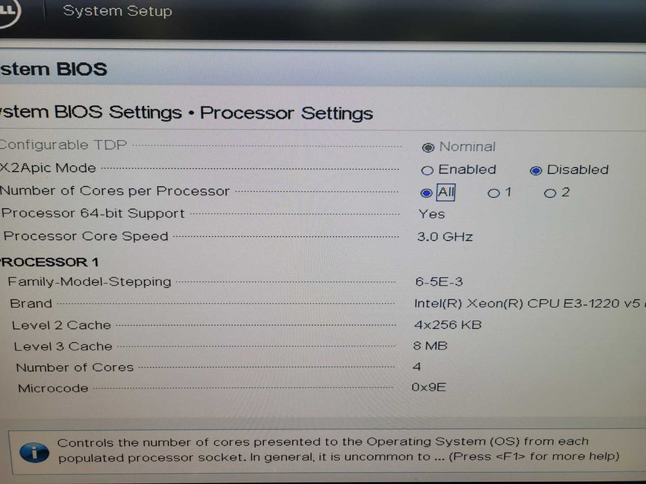 Dell PowerEdge R230 - Xeon E3-1220 v5 8GB DDR4 NO HDD PERC H330 250W PSU %