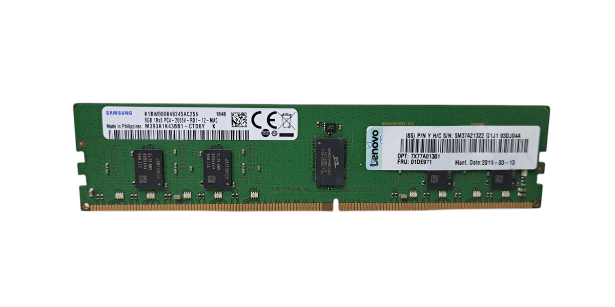Samsung 8GB 1Rx8 PC4-2666V-RD1 | DDR4 Server Memory M393A1K43BB1