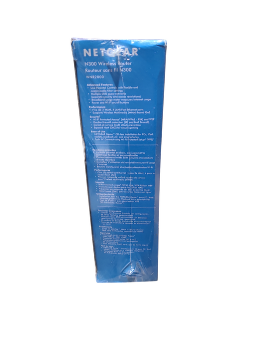 NETGEAR N300 Wireless Router WNR2000-200PAS 300Mbps SEALED