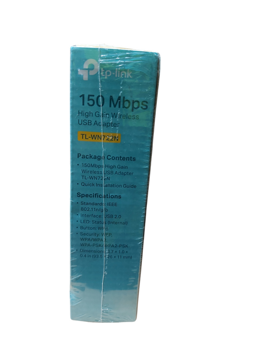 TP LINK 150 MBPS HIGH BAIN WIRELESS USB ADAPTER TL-WN722N