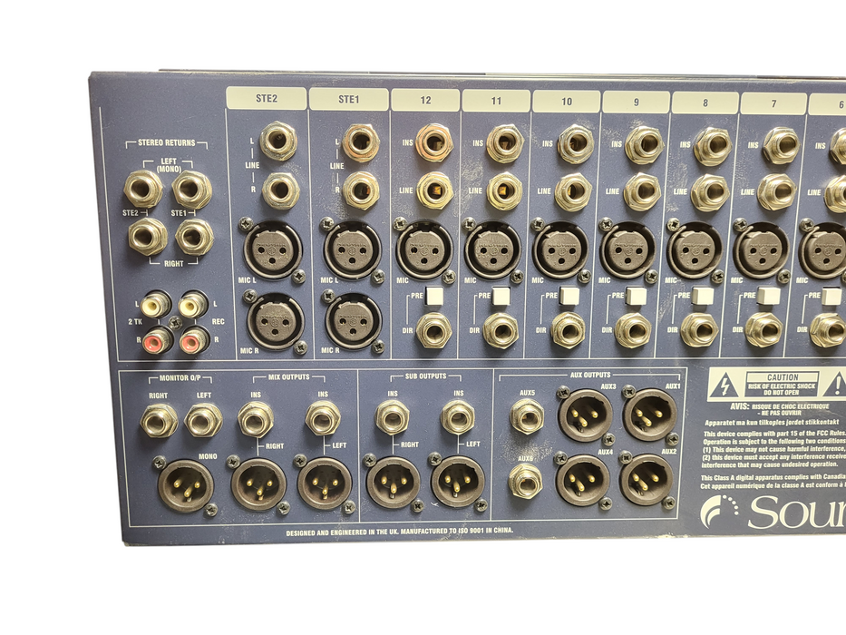 Soundcraft GB2R 12-channel Analog Mixer READ $