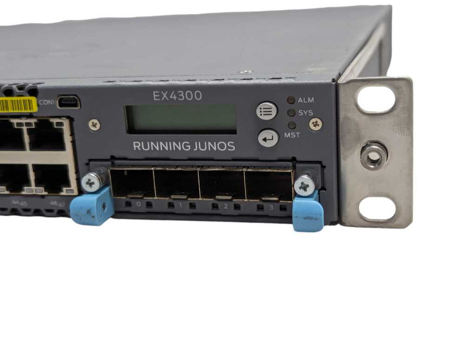 Juniper Networks EX4300-48T-AFI 48 port PoE+ 4x QSFP 2x PSU Switch Q-