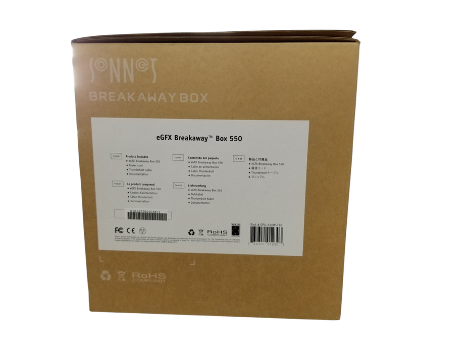 Sonnet eGFX Breakaway Box 550 Model GPU-550W-TB3 - LIKE NEW Q