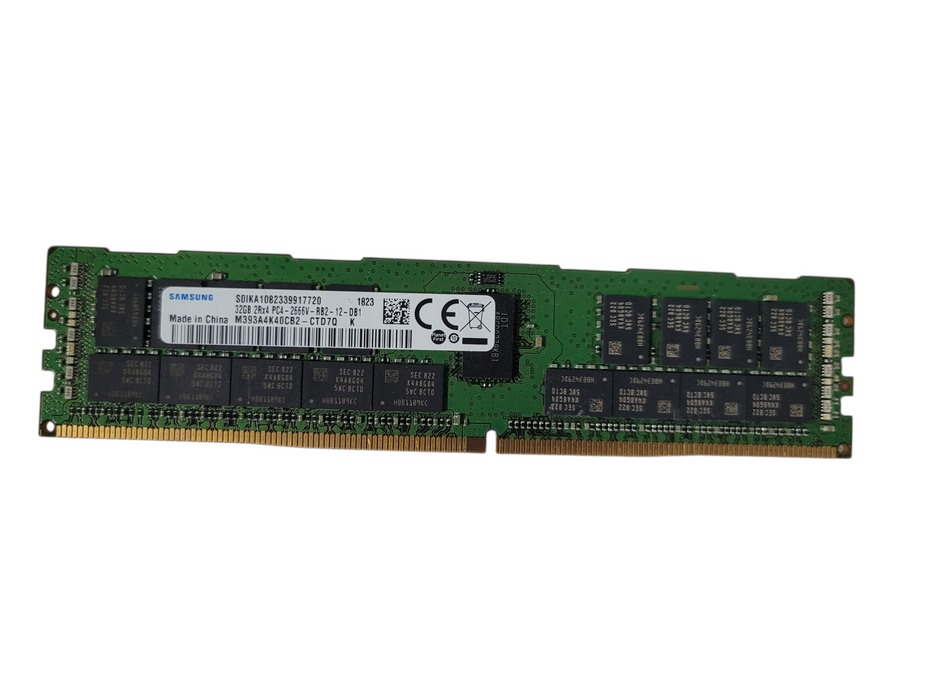 LOT of 6x Samsung 32GB 2Rx4 DDR4-2666 PC4 Server Memory RAM M393A4K40CB2