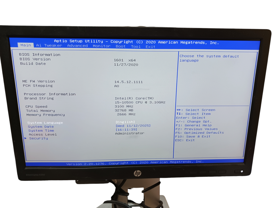 Custom SFF PC Intel i5-10500 @ 3.10Ghz Asus Pro B460M-C 32GB DDR4 READ