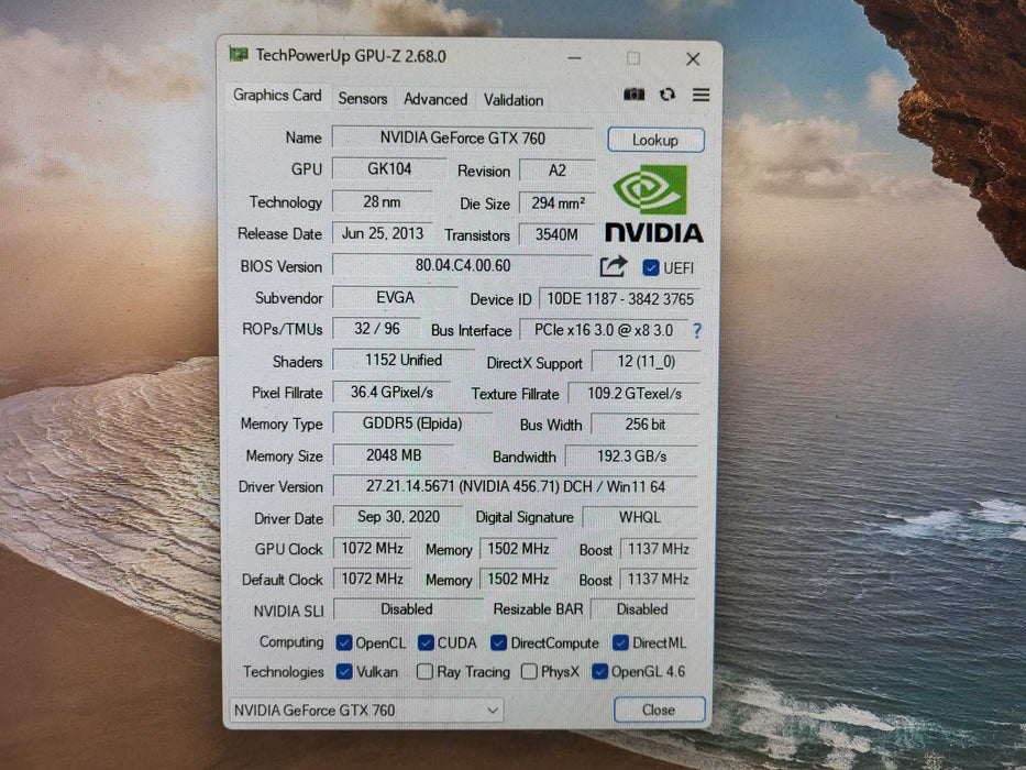 EVGA | NVIDIA GeForce GTX 760 SC | 2GB GDDR5 Graphics Card | DP, HDMI, DVI $