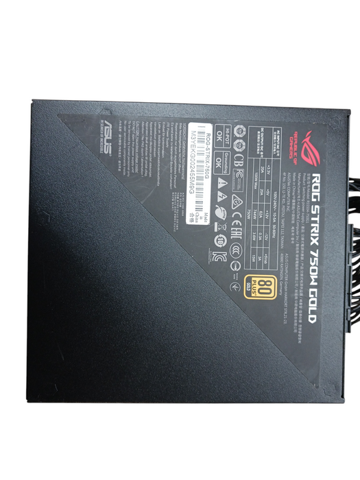 ASUS ROG Strix 750 Fully Modular 80 Plus Gold 750W ATX Power Supply