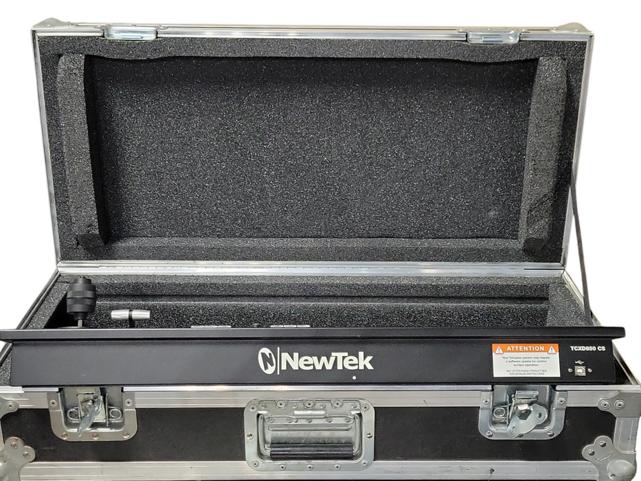 NEWTEK TRICASTER TCXD850 CS CONTROL SURFACE w/ Hard Case, READ _