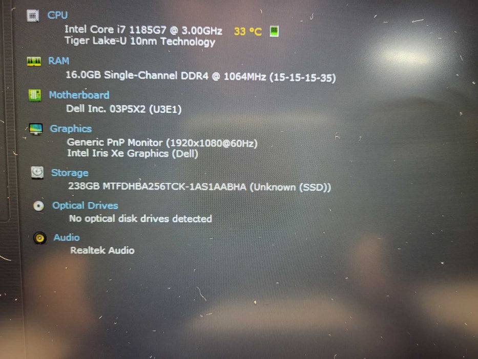 Dell Latitude 5420 | Intel Core i7-1185G7 @3.00GHz, 16GB DDR4, 256GB NVMe  $ Lap200