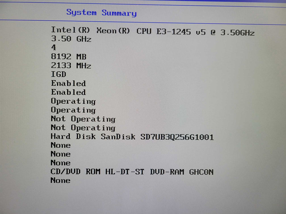 Lenovo ThinkStation P310, Xeon E3-1245 v5 3.5GHz, 8GB DDR4 256GB SSD !