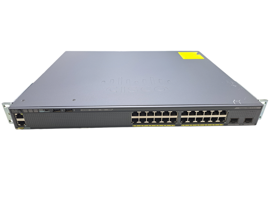 Cisco WS-C2960X-24PD-L V07 | 24 Port Gigabit PoE+ 370W Switch | 2x 10G SFP+