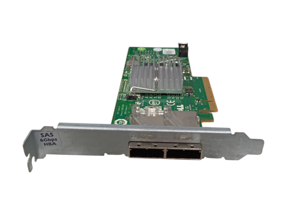 Dell H200E Dual-Port 6GbE QSFP PCIe SAS Host Bus Adapter Dell P/N: 0D687J