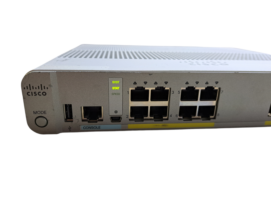 Cisco WS-C2960CX-8TC-L V04 | 8-Port Gigabit Managed Silent Switch w/ 2x SFP Q