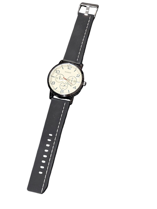 Ecosse Mens Watch , Silicon Band Model: 1710 Stainless Steel Back  =