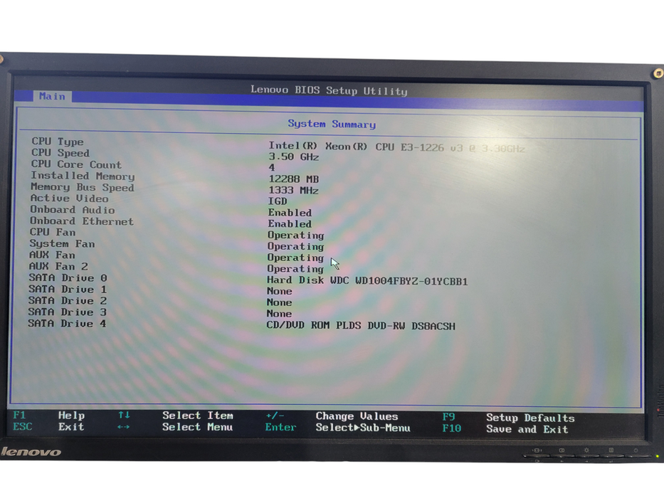Lenovo ThinkServer TS140, Xeon E3-1226 v3 3.30GHz, 12GB RAM, No HDD !