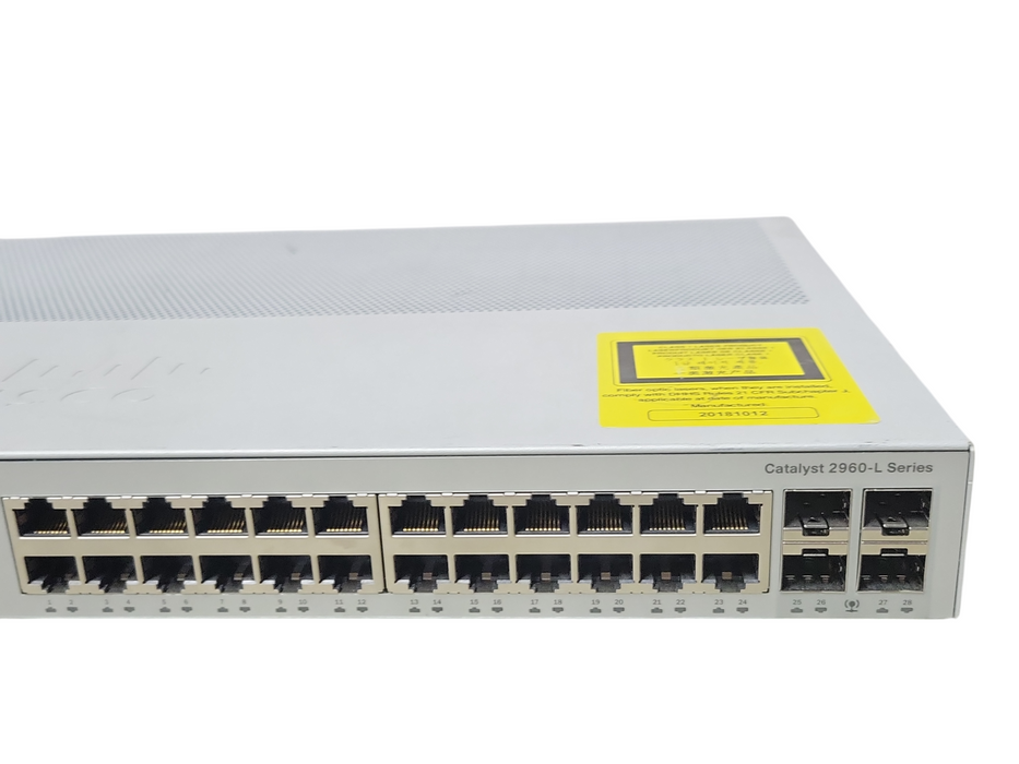 Cisco WS-C2960L-24TS-LL 24-port Gigabit RJ-45 4-port SFP Network Switch _