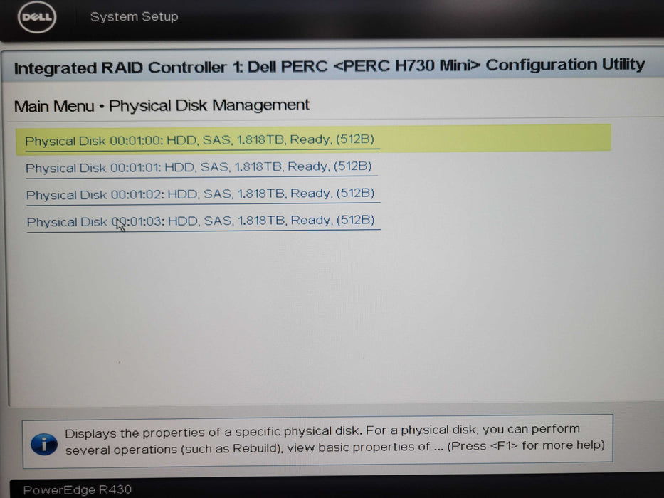 Dell PE R430, 2x Xeon E5-2630v3 2.40GHz 32GB DDR4, H730 Mini, 4x 2TB SAS HD _