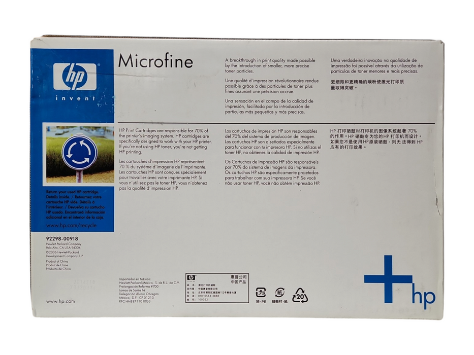 *NEW SEALED* HP 92298A HP98A Laser Toner Cartridge Q