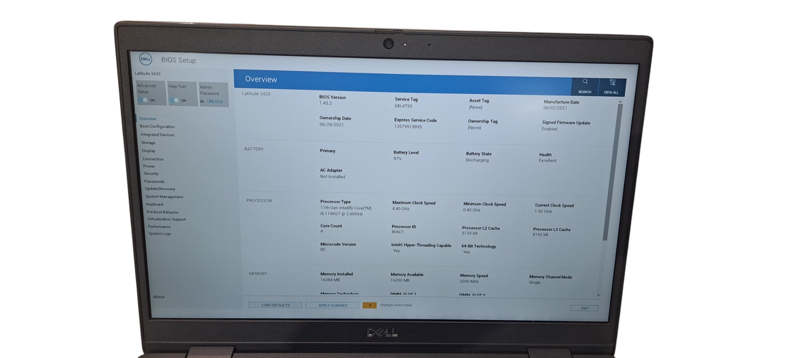 Latitude 3420 i5-1145G7|16GB RAM|256GB NVMe|READ  Lap200