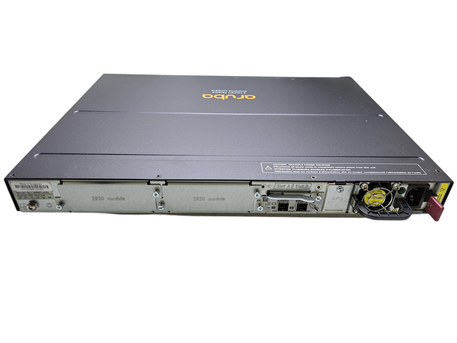 HP J9729A Aruba 2920-48G-POE+ Switch w/ J9733A Module & 1x PSU