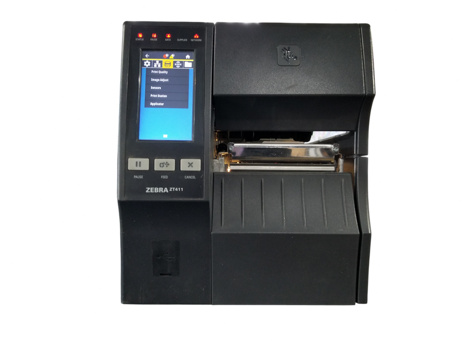 Zebra ZT411 Thermal Transfer Label Printer, Powers On-Untested Further READ