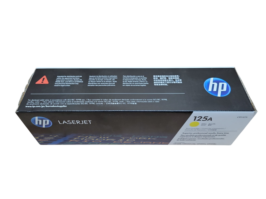 HP 125A Laser Jet Yellow Original Toner Cartridge (CB542A) !