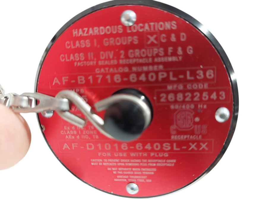 Hubbell AF-B1716-640PL-L36 3.5 A VAC 250 Explosion Proof Cable Connector  =