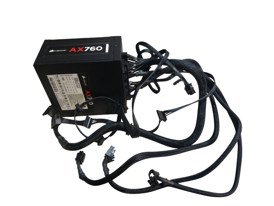 Corsair AX760 760W 80+  Fully-Modular Power Supply w/ Cables