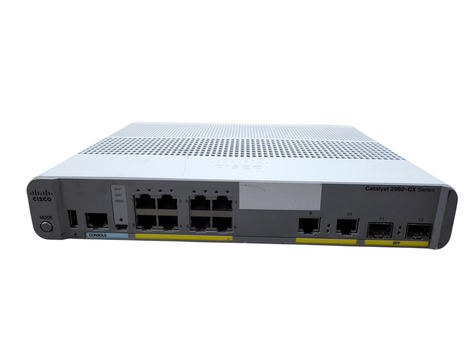Cisco WS-C2960CX-8TC-L V04 | 8-Port Gigabit Managed Silent Switch | 2x SFP !