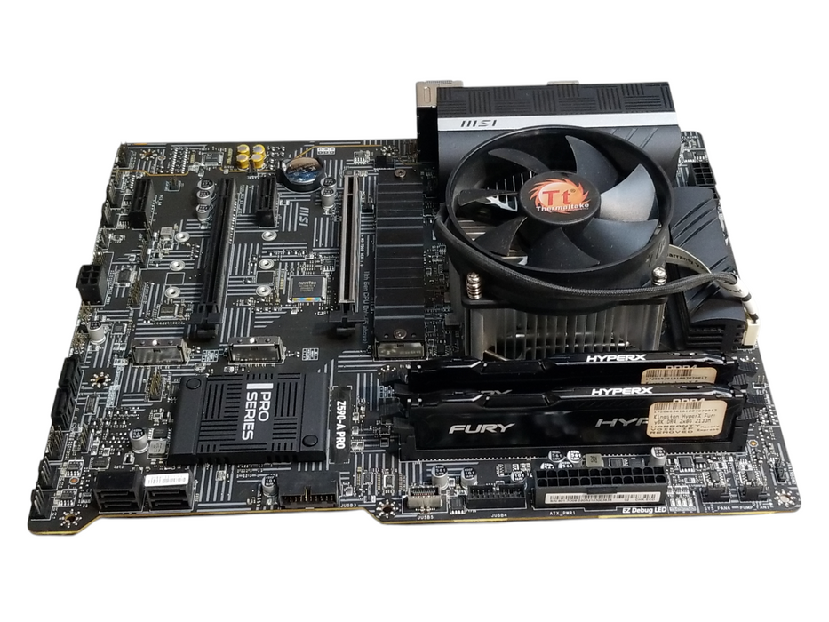 Msi Z590-A PRO Motherboard w/ Intel i5-10600K CPU 16GB RAM No HDD
