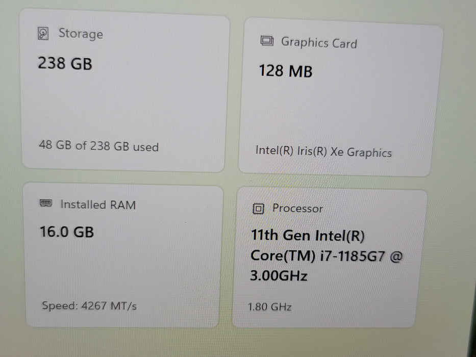 Dell Latitude 7320 i7-1185G7 16GB DDR4 256GB NVMe  β Lap200