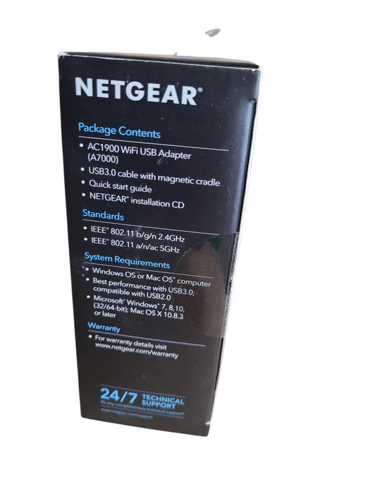 NETGEAR Nighthawk Dual-Band USB 3.0 Adapter AC1900 A7000