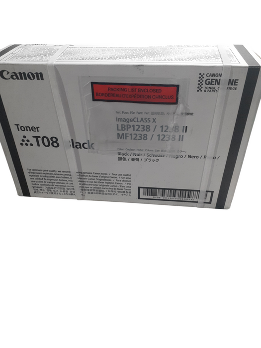 Genuine Canon T08 Black Toner Cartridge