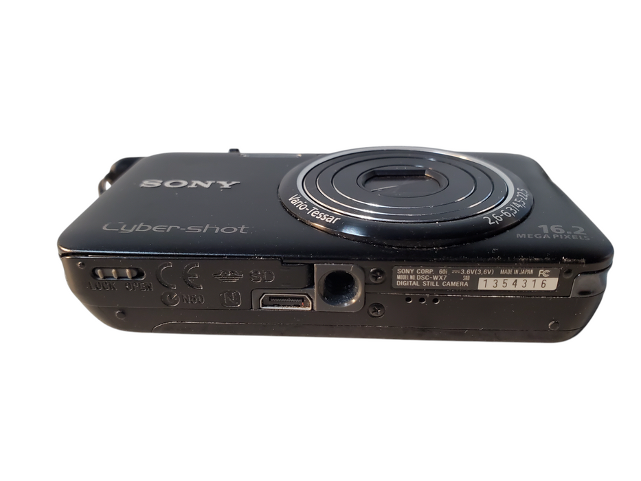 Sony Cyber-Shot DSC-WX7 16.2MP Digital Camera - Black