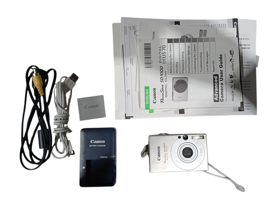 Canon PowerShot SD1000 Digital ELPH 7.1MP 3x Zoom Silver Digital Camera