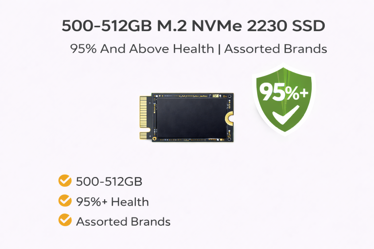 500-512GB m.2 NVMe 2230 SSD | 95% And Above Health | Mixed Brands Q&