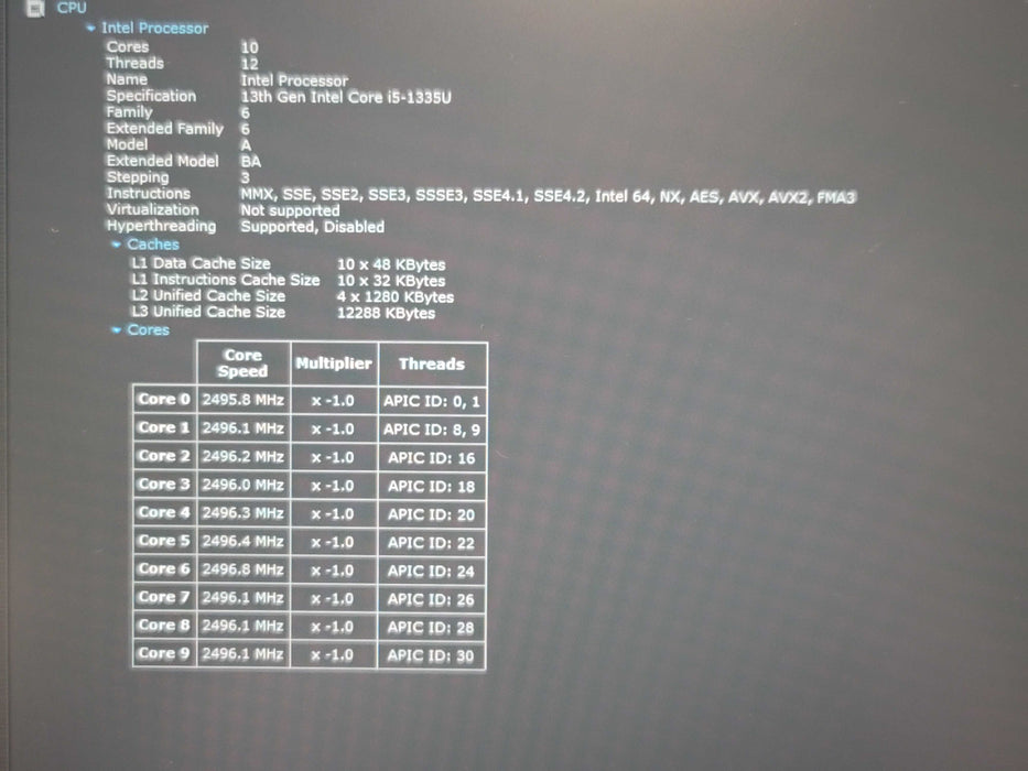 Dell Latitude 3540 i5-1335U 16GB RAM 256GB NVMe READ β Lap200