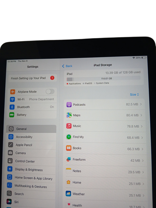 Apple iPad 7th Gen - 128GB - Space Gray [A2197] Q