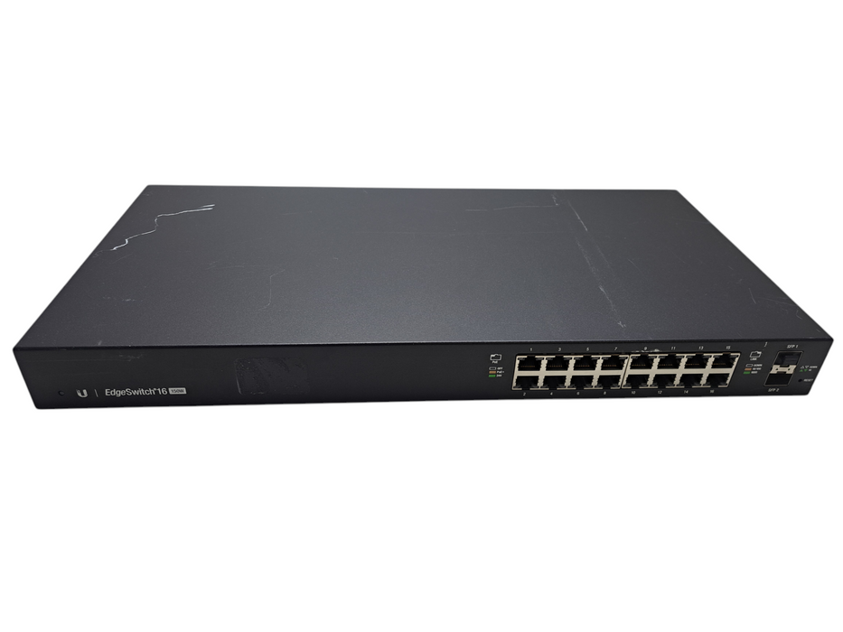 Ubiquiti EdgeSwitch ES-16-150W | 16-Port Managed Gigabit PoE+ Switch )