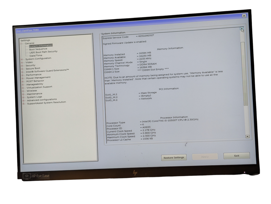 DELL OptiPlex 7080 Micro Desktop Intel Core i5-10500T 16GB RAM 256GB SSD  Q-