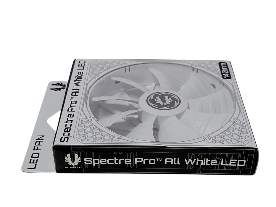 New spectre Pro all white LED 140mm BFF-WPRO-14025R-RP LED fan  Q_